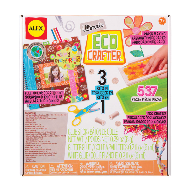 Ultimate Multicolor Eco Crafter Kit with Recycled Materials