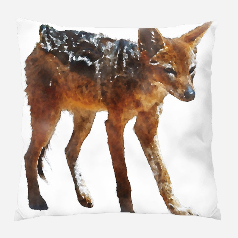 Coussin chacal Rosalia, Microsuède, Intérieur