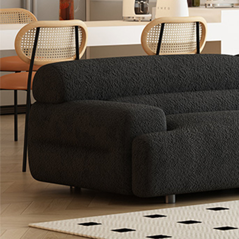 CanapÃ© franÃ§ais, H 28,34 po x l 110,23 po x P 37,4 po, 4, Noir, noir, noir, noir