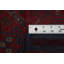 Tapis de couloir rouge en laine de conception unique 8 pi 1 po x 1 pi 11 po