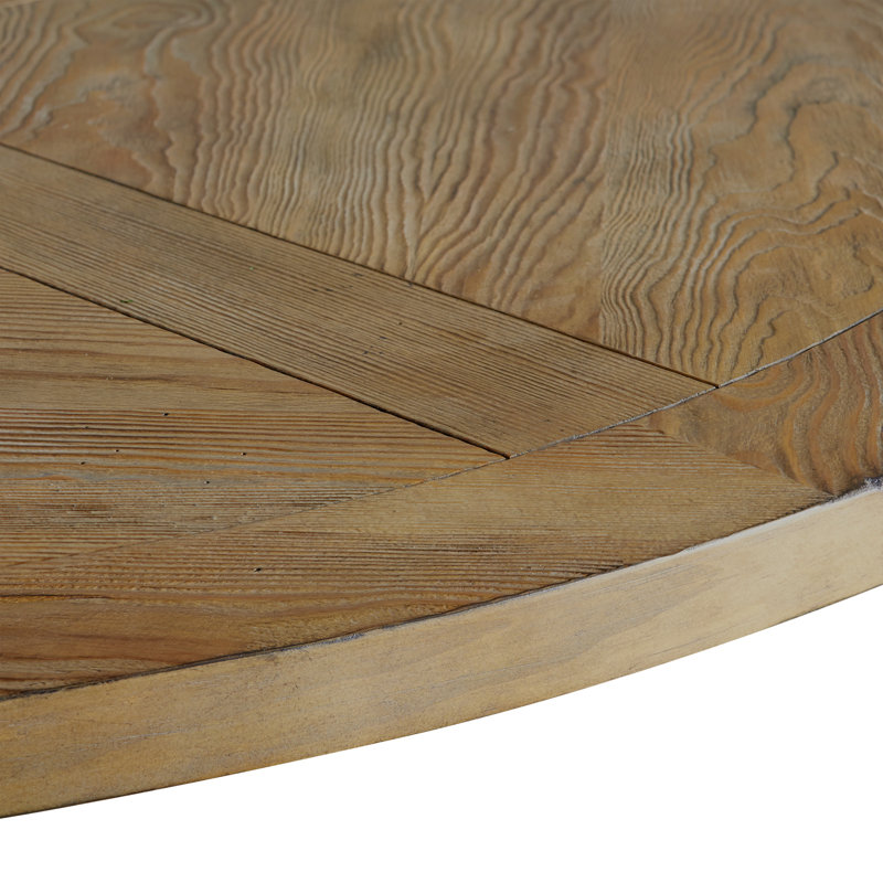Table de salle à manger à piédestal Ashbaugh, L 47,79 po x l 47,79 po, Naturel