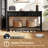  60'' Long Narrow Console Table w/4 Drawers & Open Storage Shelf Anti-Tip Kit Black-577661728