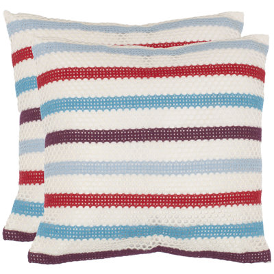 Leslie Appliqued Reversible Throw Pillow