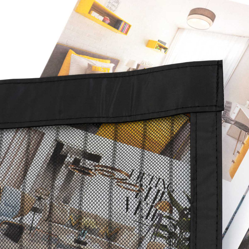 Luxdecor Magnetic Bug Screen Door Fit Door Size Up to 38x82,36 Strong Magnets Hand-Free Closing