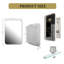 Armoire de rangement moderne pour salle de bain rectangulaire avec miroir 23,6 po x 15,7 po Modern-36903825