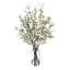 Mixed Blossoms in Glass Vase