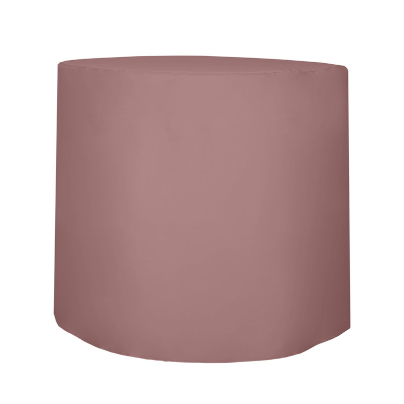 Javin Solid Color Round Tablecloth, Dusty Rose Pink, 5