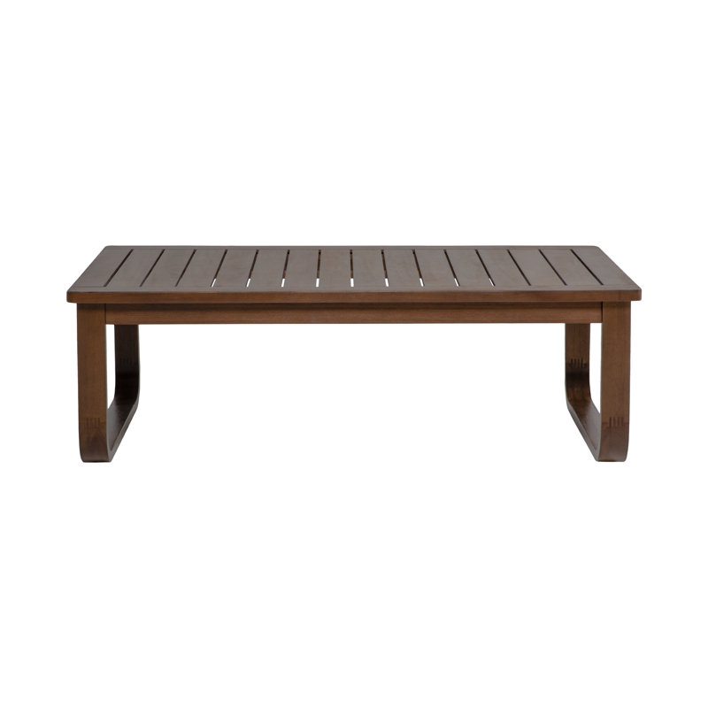 Table basse d'extérieur Delavina en eucalyptus brun, Brun