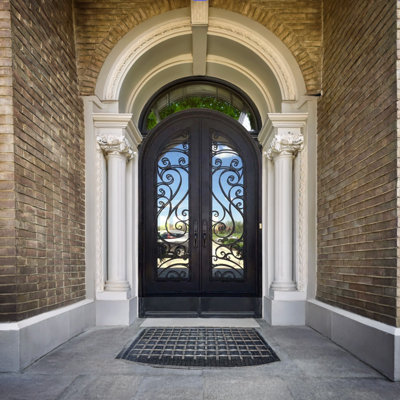 Santorini Arched Iron Door
