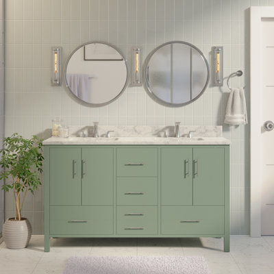 Ensemble de meuble-lavabo double 60 po Kiara