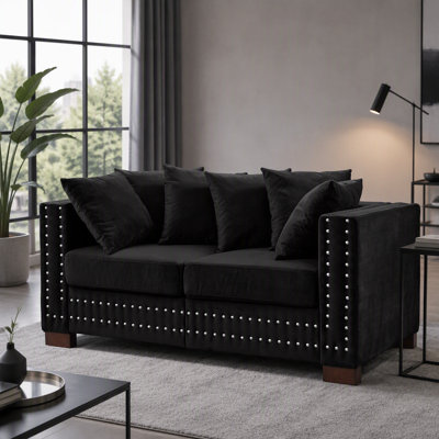 Uphlostered Loveseat with Nailheads