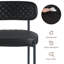 Faux Leather Tufted Upholstered Armless Dining Chair-118090602