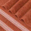 Ensemble de serviettes de bain 12 pièces à bordure géométrique en coton doux et très absorbant Orletta-1099260269