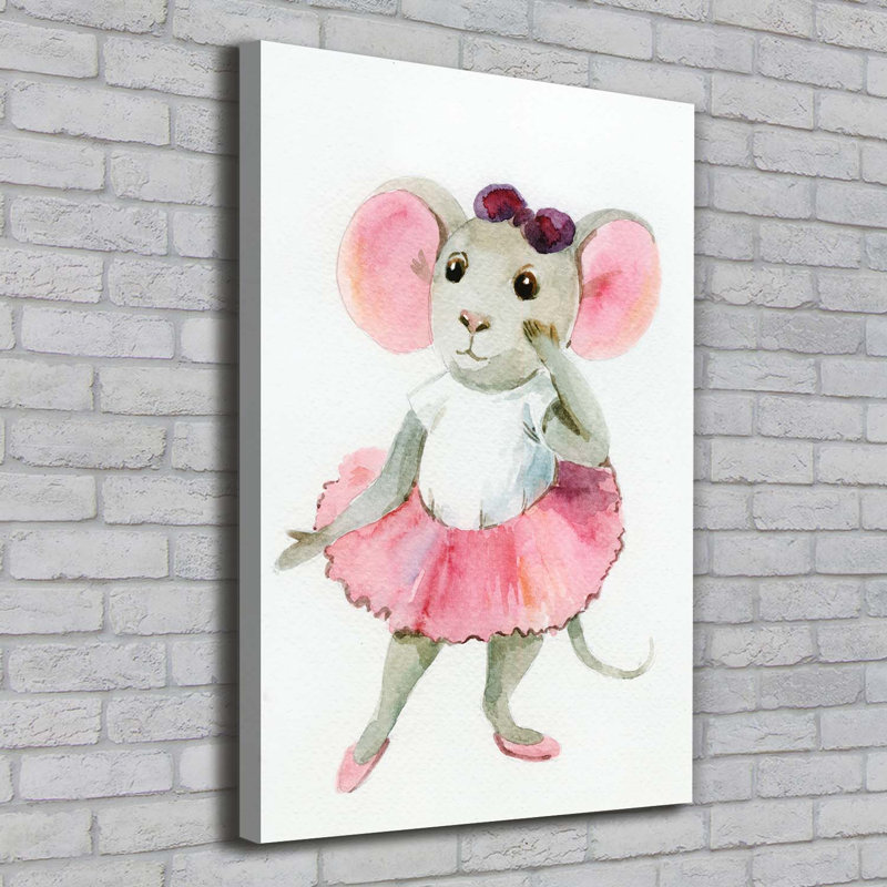 Mouse Ballerina - Wrapped Canvas Print