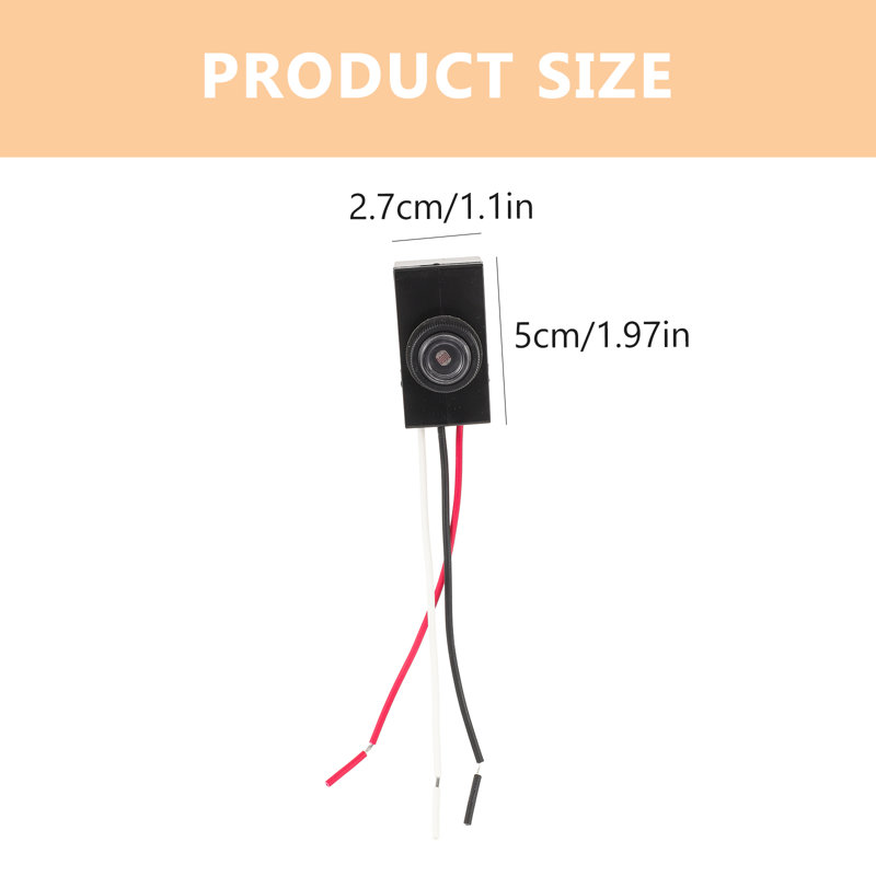 2Pcs 120V Outdoor Hard-Wired Post Eye Light Control