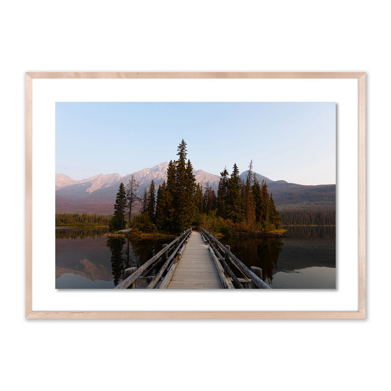« bridge pyramidal lake » par alexander iby-cadre photo, impression sur papier, Naturel, H 29 po x l 40 po x P 2,5 po