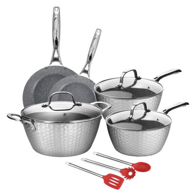 11 - Piece Non-Stick Aluminum Cookware Set
