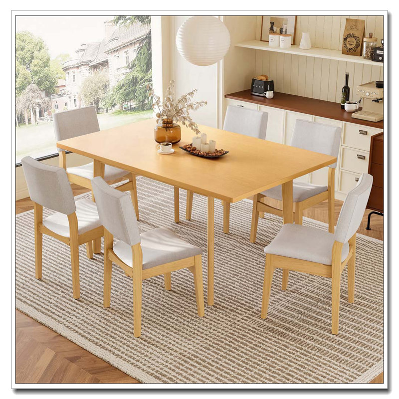 Table de salle à manger 60 ", Naturel
