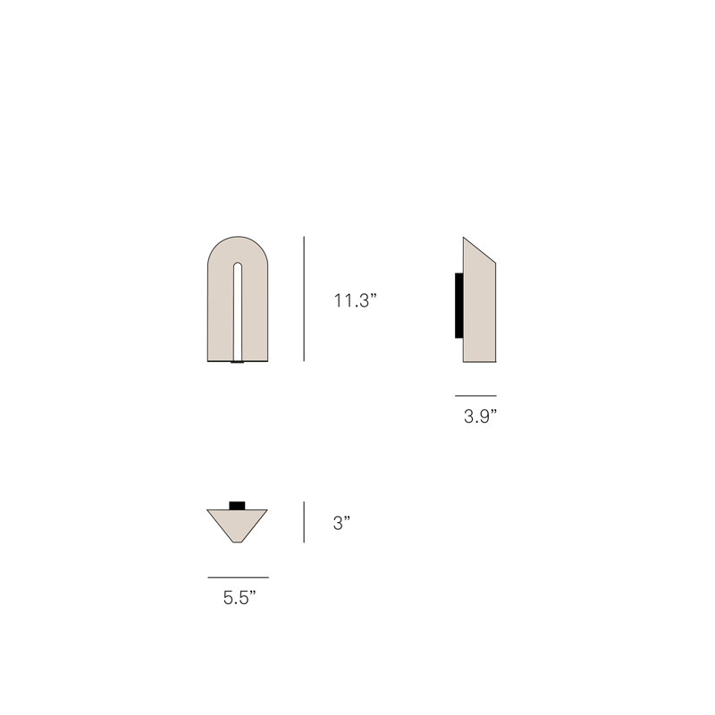 Igloo Wall Sconce, Ivory White