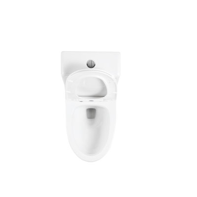 Ceramic 1.1/1.6 Toilet, Comfort Height, White, Soft Close Seat, & One 15.55 In Height One, Flushing,