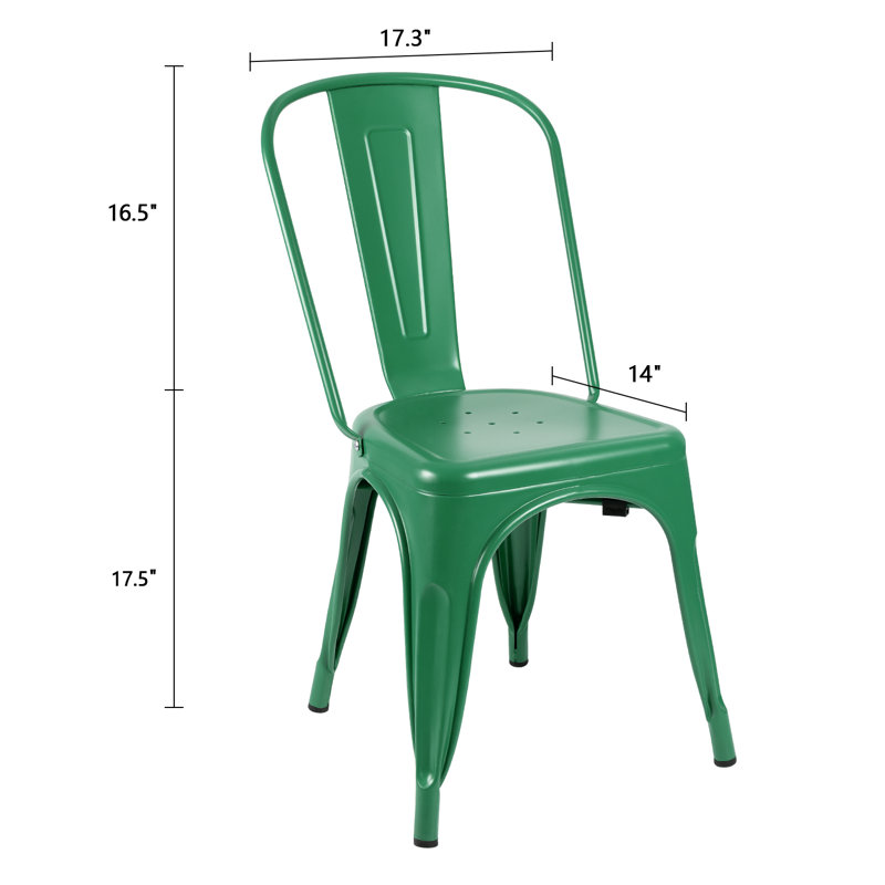 Chaise d'appoint Borowski, Vert