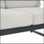 4 PC CHAT SET, BLACK FINISH WITH BEIGE CUSHION