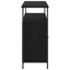  Sideboard Black Oak 100 X 35 X 80 Cm Engineered Wood-1880757201
