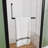 32-33.2" X 72" Semi-Frameless Shower Door, 1/4" Tempered Glass, 1.2Inch Adjustable Width, Reversible Installation