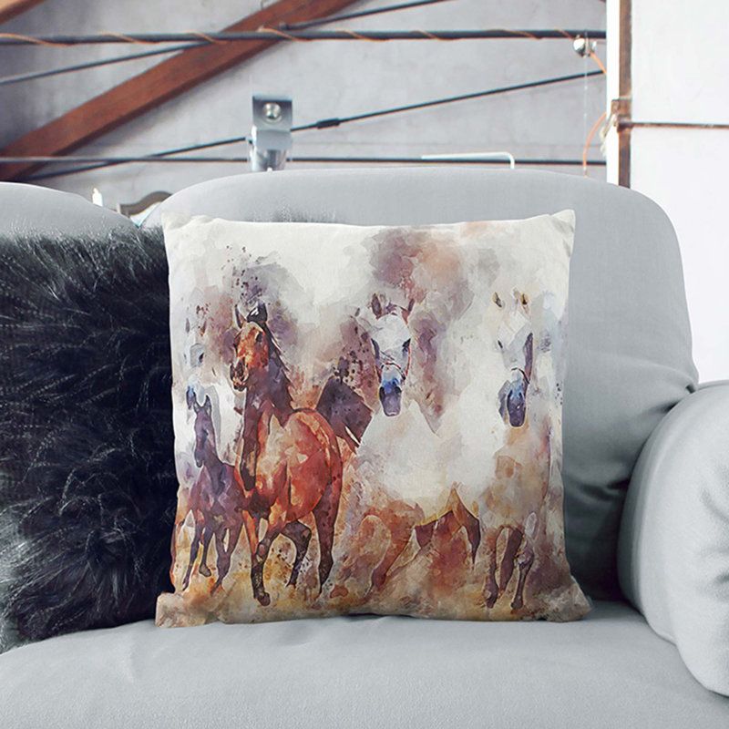 Square Throw Cushion, 55cm H x 55cm W x 20cm D