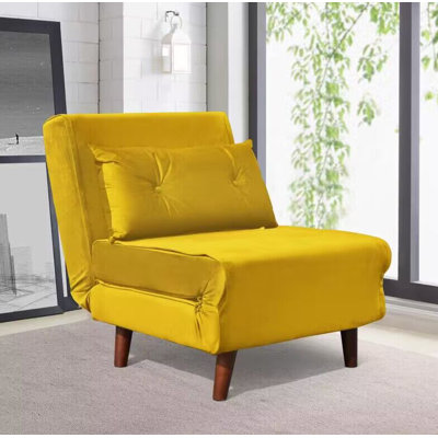 Minonk Velvet Convertible Chair