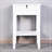 White Bathroom Floor-standing Storage Table with a Drawer