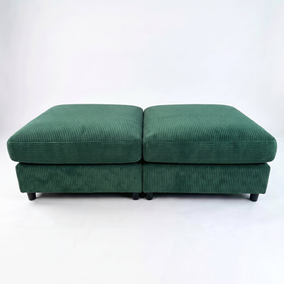 2-Piece Ottoman Footrest Set for Modular Sectional Sofa