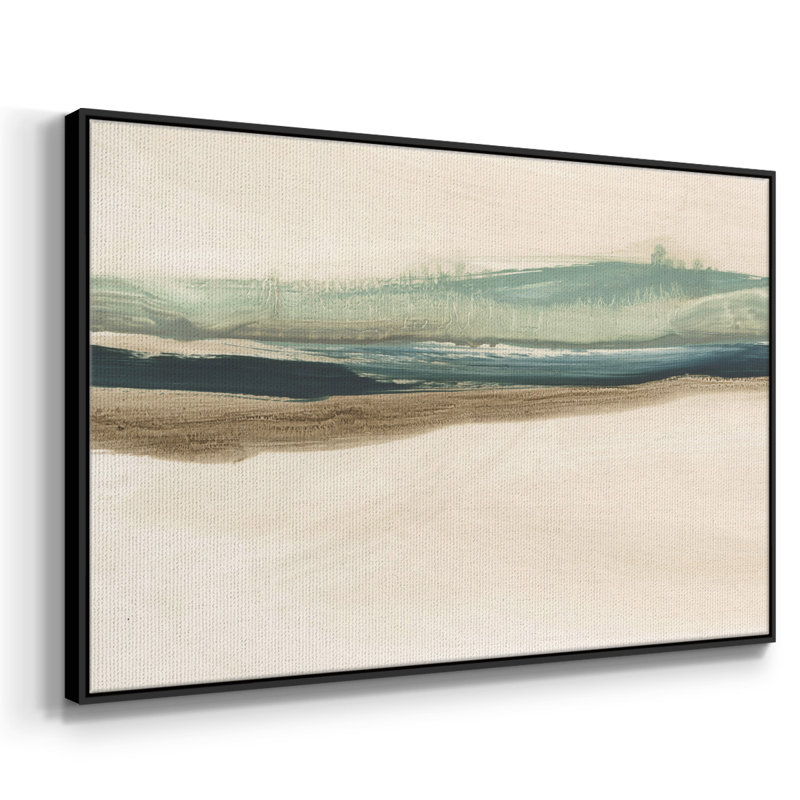 «Layered Horizon II», reproduction sur toile, H 17 po x l 25 po x P 2 po, Toile avec cadre flottant noir