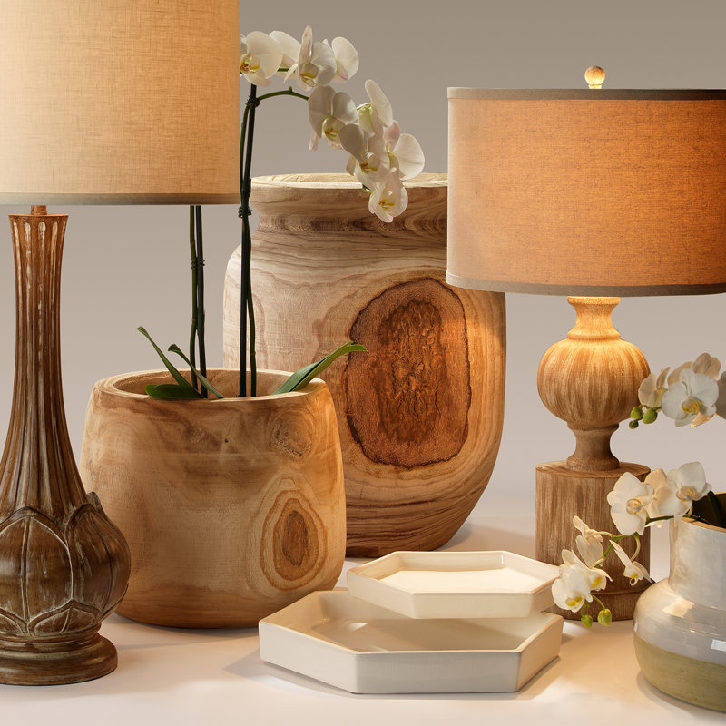 Handmade Wood Table Vase