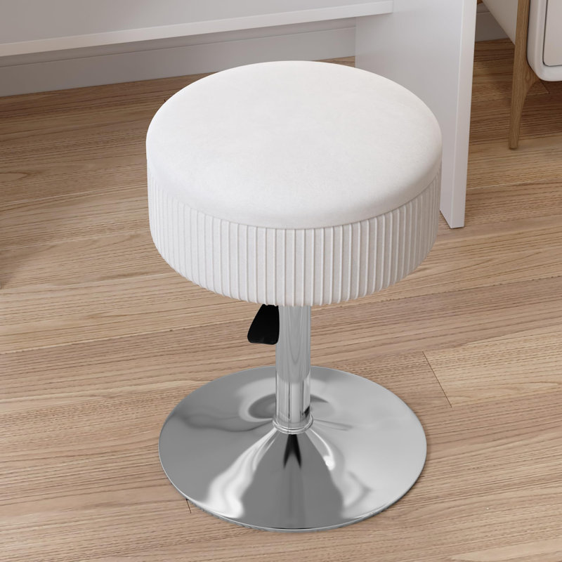 Fauteuil de maquillage pivotant à 360 °, Blanc