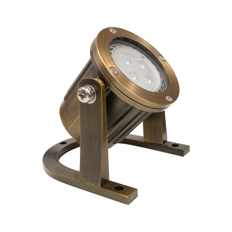 Outdoor Heavy Solid Brass Underwater Pond Lights, 1 Pack, 2700K