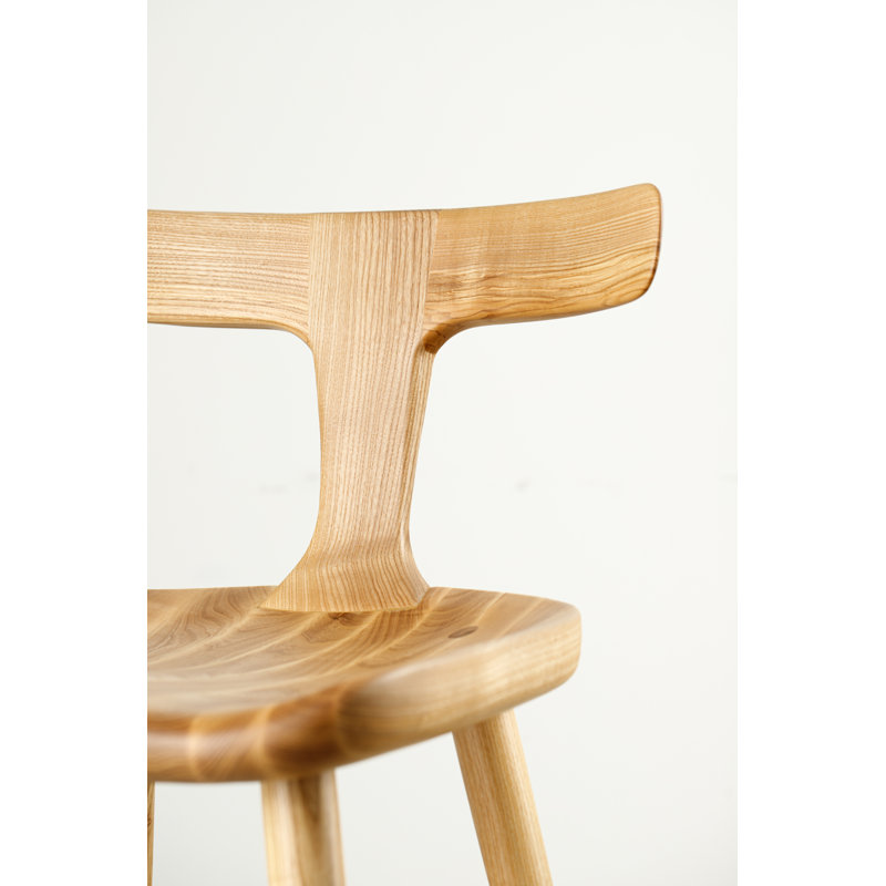 Anvil Chair With Back, Matte Ash, Bar Stool (31” Seat Height)
