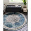 Tapis bleu / gris à motif abstrait Weingartner-598818144