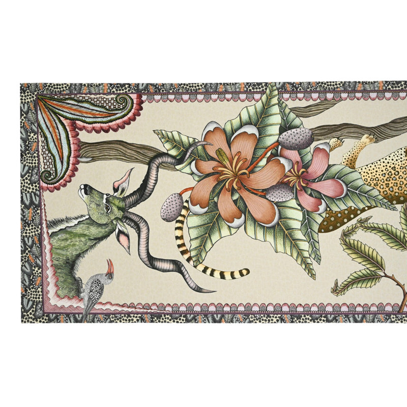 Table Runner - Pangolin Park - Small, Stone, 138'' L x 16'' W