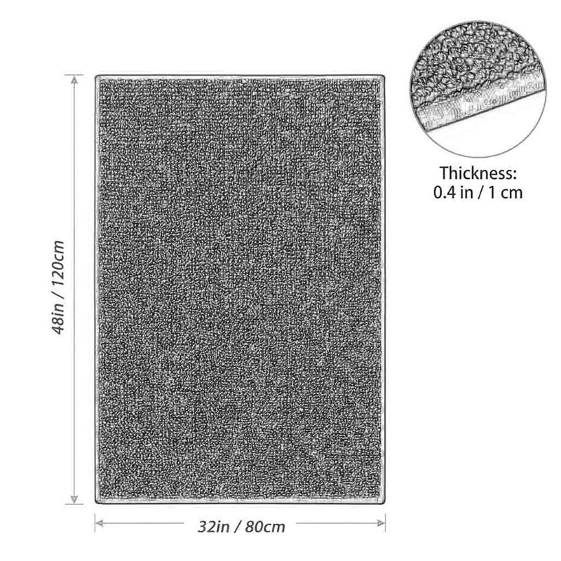 Tapis de cuisine lavables antidérapants, Bleu