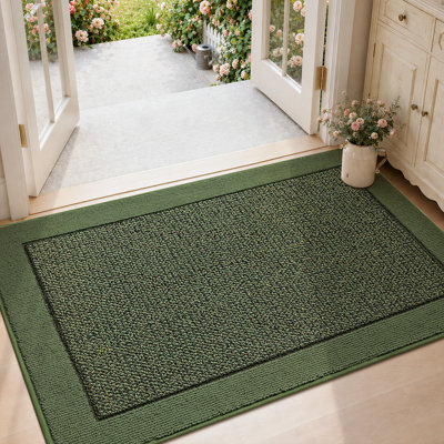 Indoor Door Mat, Dirt Trapper Door Mats Non-Slip Entryway Rugs Washable, Resist Dirt Absorbent Welcome Mat, Low Profile Floor Mats for Front Back Door and Entryway