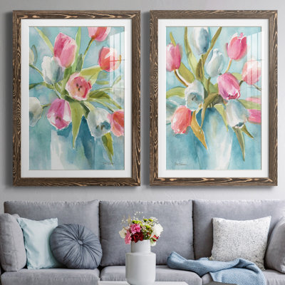 " Today's Tulips I " 2 - Pieces
