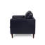 Chaise en cuir capitonnée Mid-Century