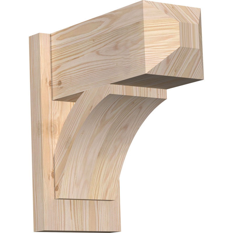 Persienne en bois rustique Thorton Craftsman, Sapin Douglas de 5 1/2 po (lisse),  P 38 po x H 42 po 
