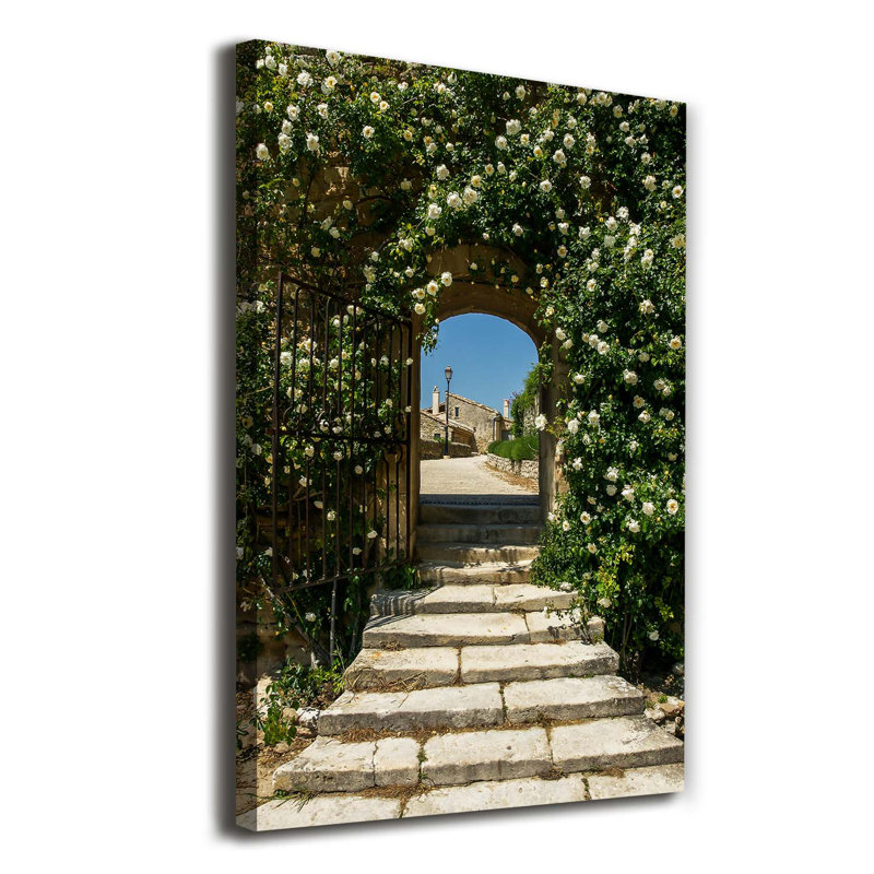 Floral Arch - Wrapped Canvas Print