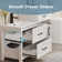 Wimer 48" Double Sink Bathroom Vanity Set With Two Separated 24" Ceramic Tops, Two Different Height
