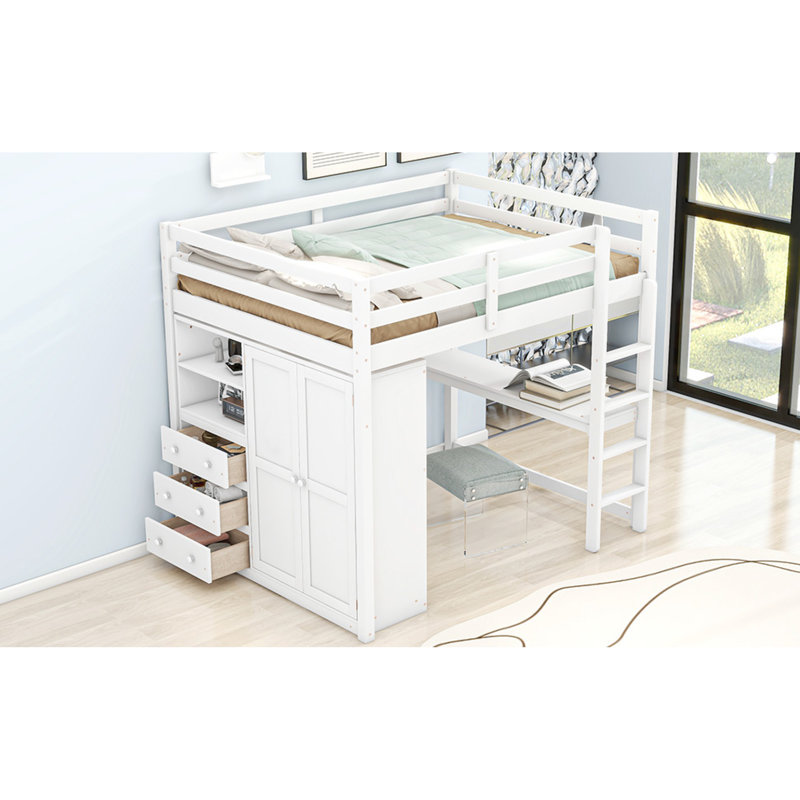 Solutions de rangement polyvalentes Loft moderne en pin massif idéal pour les espaces de travail
