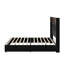 Cadre de lit doux en velours pour grand lit avec port USB et veilleuse-356691220