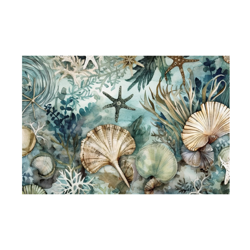 Art sur toile «ologia bleu marine », H 12 po x l 19 po