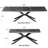 9 - Piece 110'' Extendable Dining Table Set Sintered Stone Dining Table With 8 Fabric Arm Chairs-131872178